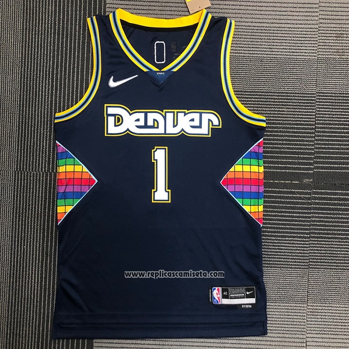 Camiseta Denver Nuggets Michael Porter JR. #1 Ciudad 2021-22 Azul